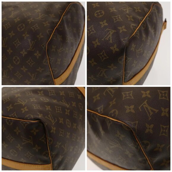 LOUIS VUITTON Monogram Keepall Bandouliere 55 Boston Bag M41414 LV Auth 137835 - Picture 14 of 16